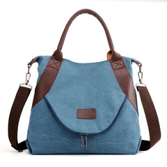 Canvas Crossbody Lady's Handbag Large Capacity Tote Shoulder Bag