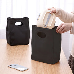Canvas Thermal Lunch Bag for Women - Portable Eco Shopper Storage Bags
