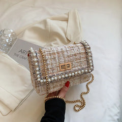 Woolen Handbag Women Crossbody Bag Shoulder Purse Clutch Sac A Main