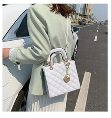 Women Tote Silver Handbag Crossbody Shoulder Bags Short Handle