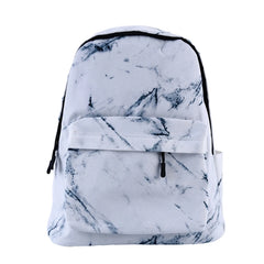 Marbling Canvas Backpack For Girls Large Capacity Rucksack School Bag