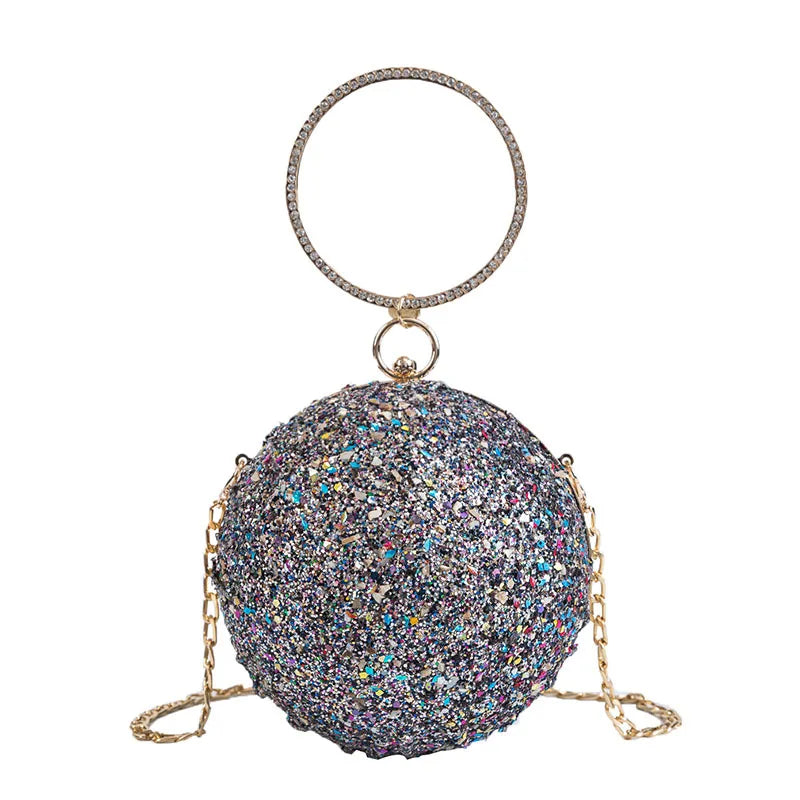 Crystal Diamonds Evening Clutch Handbag Wedding Purse Chain Shoulder Bag