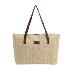 Canvas Shoulder Bags Appliques Portable Women's Handbags Large Capacity