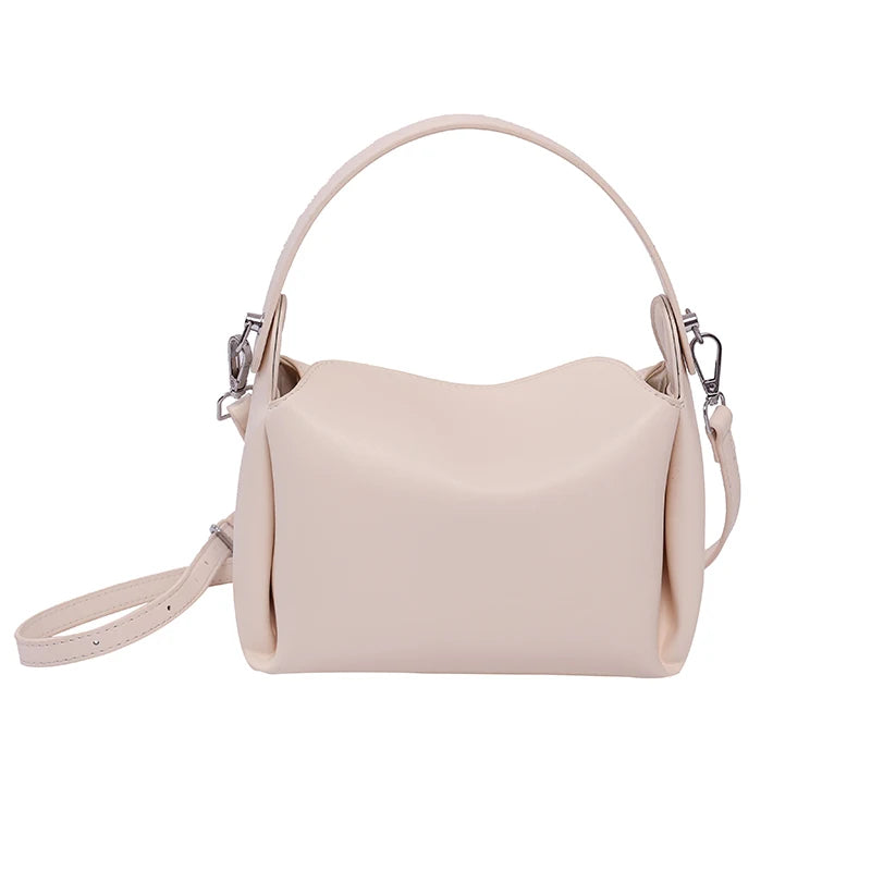 Women Leather Crossbody Bag Square Handbag
