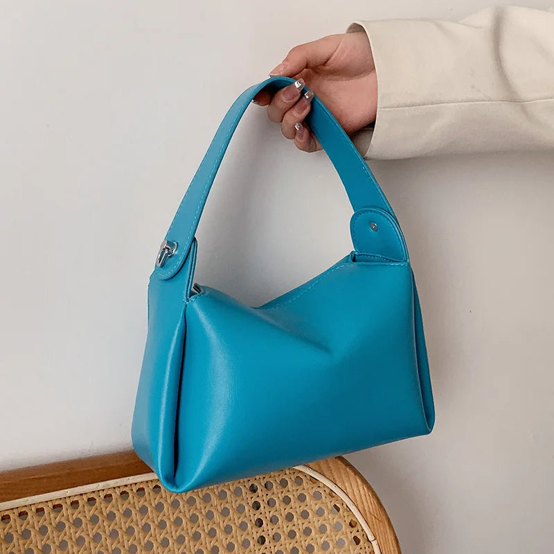 Women Leather Crossbody Bag Square Handbag