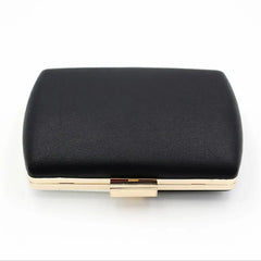 Leather Evening Clutch Wedding Purse Banquet Bag Chain Shoulder MN1541