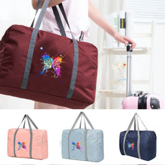Foldable Travel Tote Bag Large Carry On Handbag Duffle Grocery Organizer