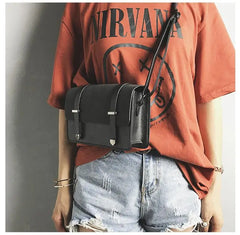 Matte PU Leather Women Messenger Bag Double Arrows Flap Bag