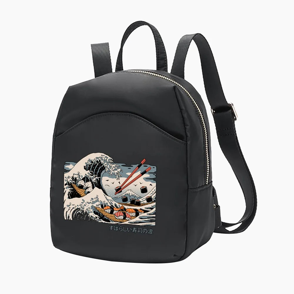 Wave Series Mini Backpack for Girls Crossbody Book Bag