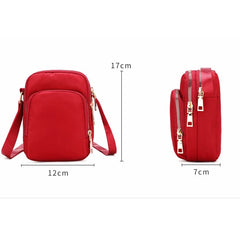 Women Mobile Phone Shoulder Bag Lady Multifunction Handbag Wrist Purse