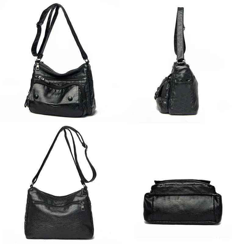 Leather Shoulder Bag Women's Crossbody Handbag