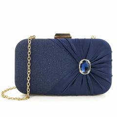 Silk Clutch Bags Striped Bling Purse Wedding Dinner Mini Banquet With Chain
