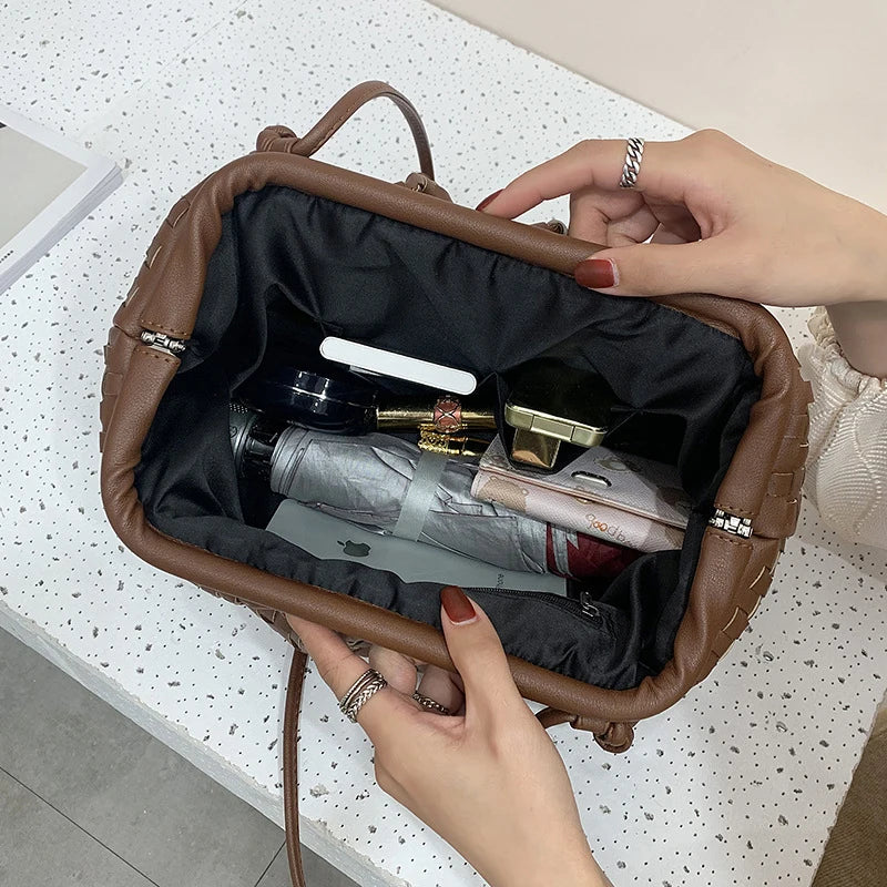 Retro Cloud Female Crossbody Shoulder Bag Dumplings Handbag