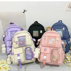 Women Travel Backpack Female Multi-Pocket College Waterproof School Bags