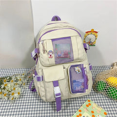 Women Travel Backpack Female Multi-Pocket College Waterproof School Bags
