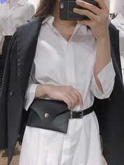 Leather Waist Belt Bag for Women, Girl Fanny Pack