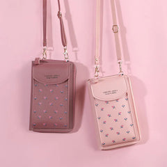 Women Wallet Small Shoulder Bag Multi-Function Letter Phone Money Wallets