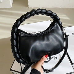 Green PU Leather Crossbody Shoulder Bag