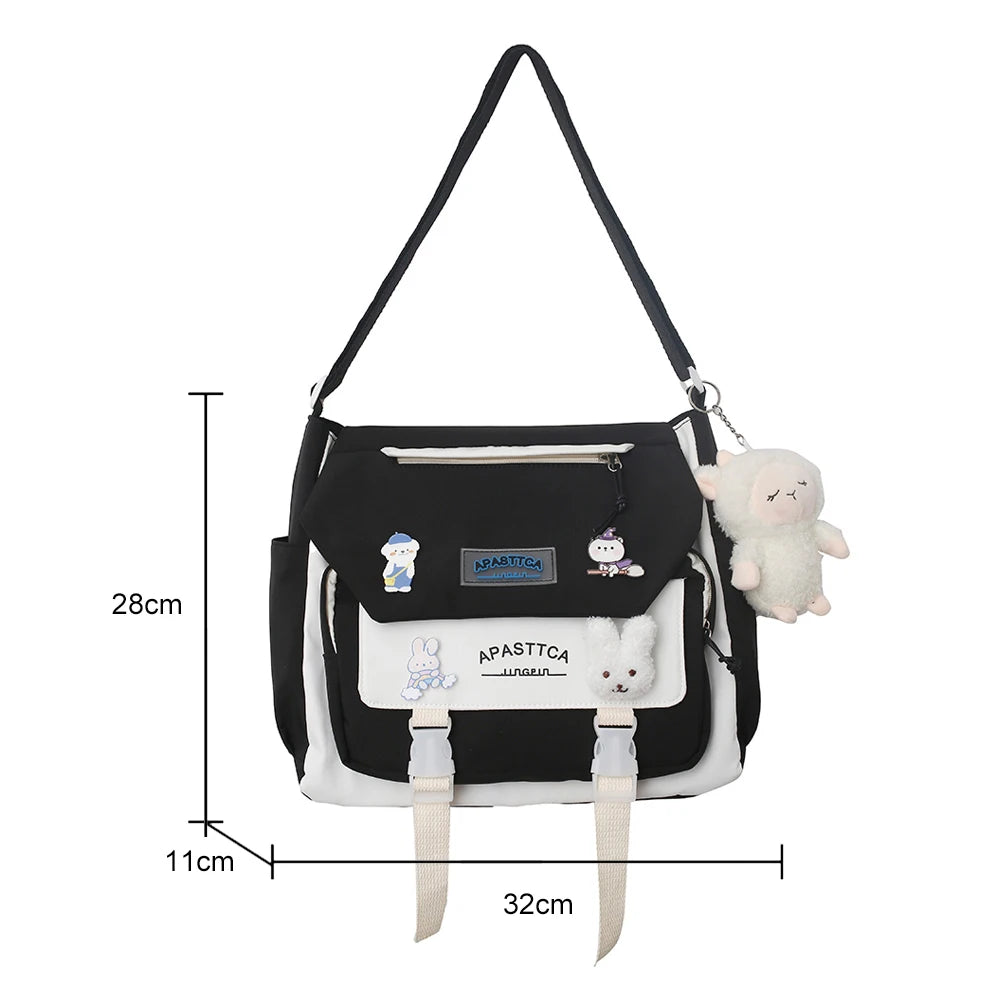 Women's Large Capacity Backpack Messenger Style