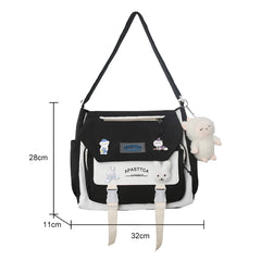 Women's Large Capacity Backpack Messenger Style