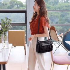 Women's Middle-aged Mother's Shoulder Bag Large Capacity Vegetable Bag