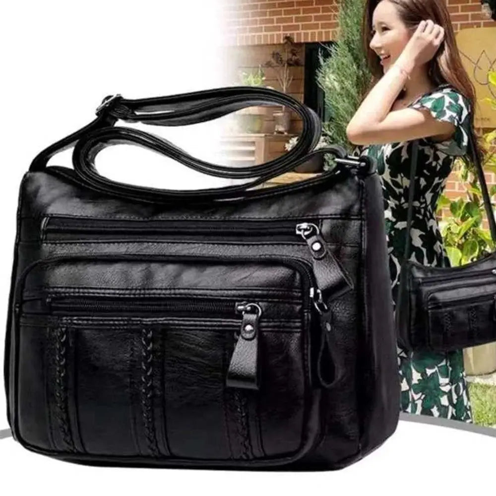 Women's Middle-aged Mother's Shoulder Bag Large Capacity Vegetable Bag