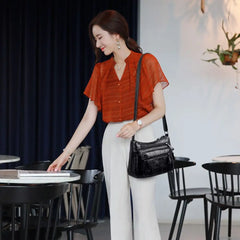 Women's Middle-aged Mother's Shoulder Bag Large Capacity Vegetable Bag