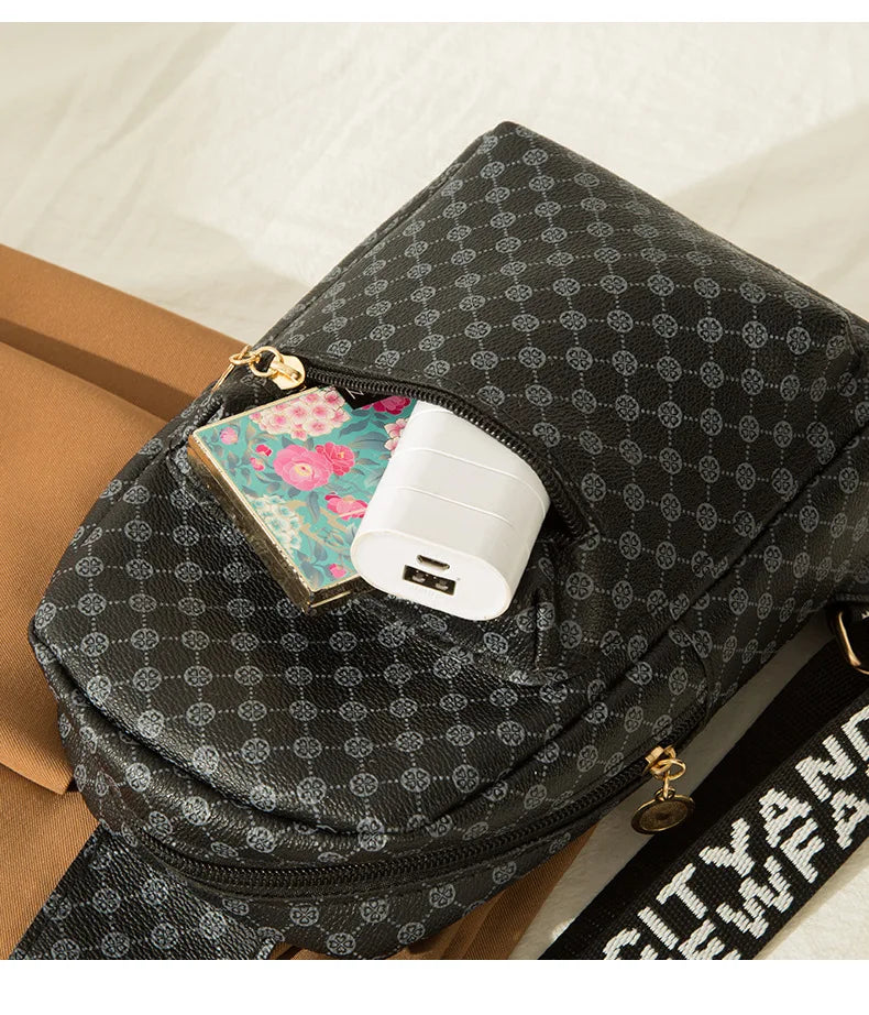 Women's Printed Chest Bag Set Cross-body Bag