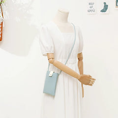 Small Green PU Leather Crossbody Bag