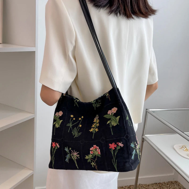 Women's Casual Printing Shoulder Bag Sweet Retro Handbags
