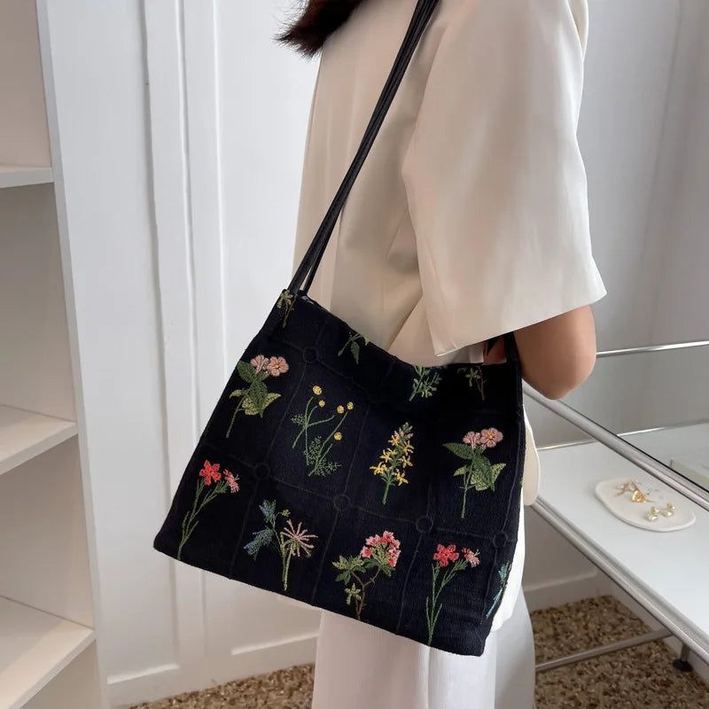 Women's Casual Printing Shoulder Bag Sweet Retro Handbags