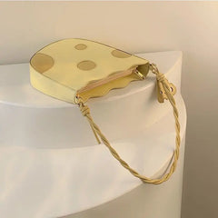 Women's Cream Yellow Shoulder Bag Lovely Girl Handbags Tote