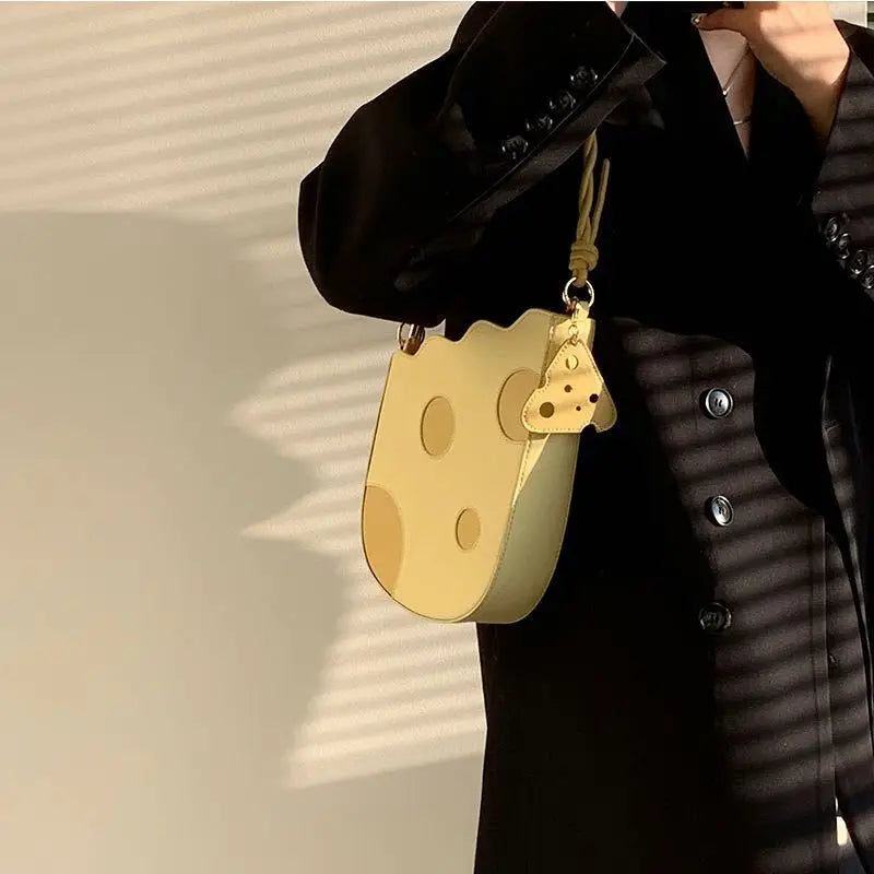 Women's Cream Yellow Shoulder Bag Lovely Girl Handbags Tote