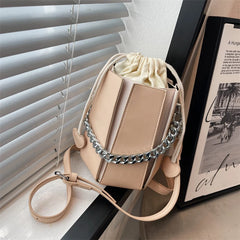 Women's PU Leather Messenger Bag Square Bag