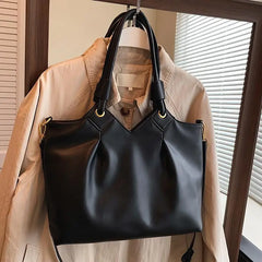 Women's Large-capacity Shoulder Bag Pleated Messenger Bag