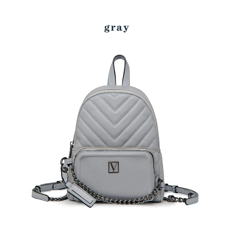 Vintage Leather Backpack for Women Shoulder Bag Travel School
