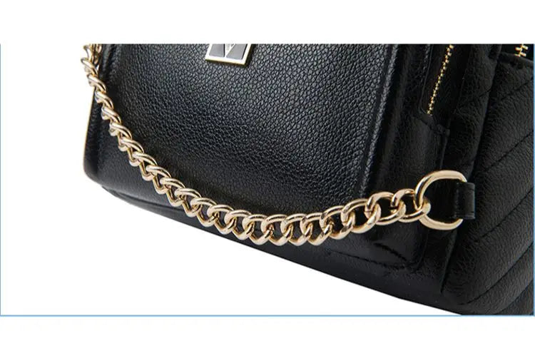 Vintage Leather Backpack for Women Shoulder Bag Travel School