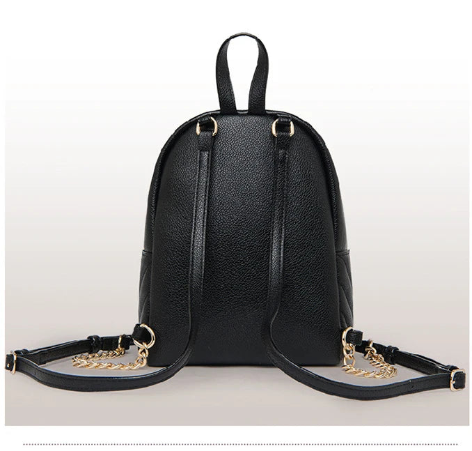 Vintage Leather Backpack for Women Shoulder Bag Travel School