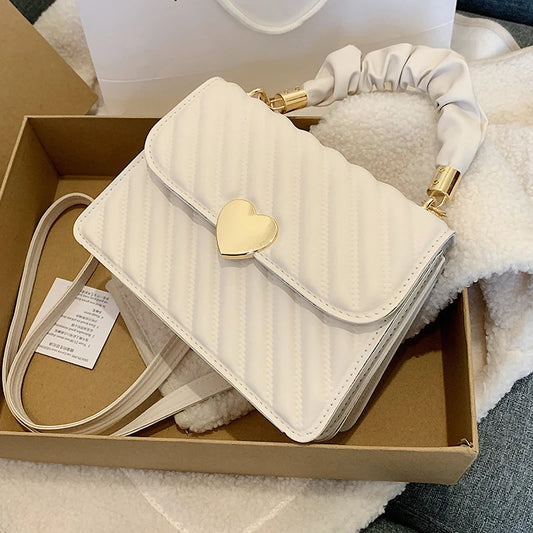 Women's Pleated Handbag All-Match Messenger Bag