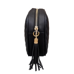 Women's PU Leather Chain Crossbody Bag Tassel Shoulder Bag