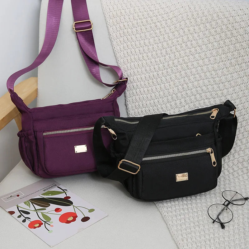 Women's Shoulder Bag Cross Body Bag Big Middle Aged Cloth Handbag
