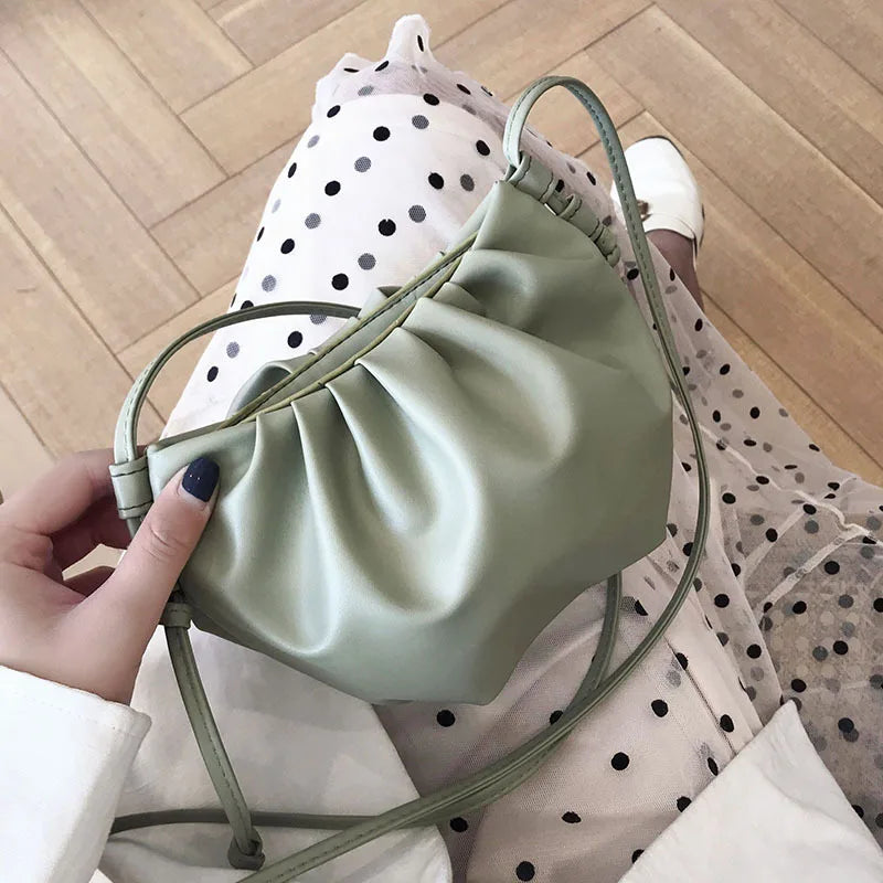 Women's Crossbody Messenger Bag Western Style Mini Cloud Bag