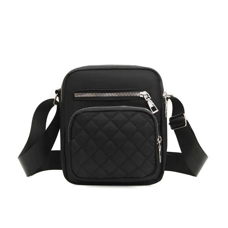 Women's Shoulder Bag Diamond Multi-layer Large-capacity Messenger Bag