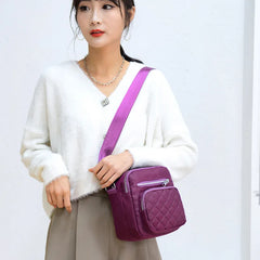 Women's Diamond Shoulder Bag Multi-layer Messenger Bag