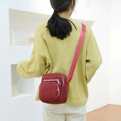 Women's Diamond Shoulder Bag Multi-layer Messenger Bag