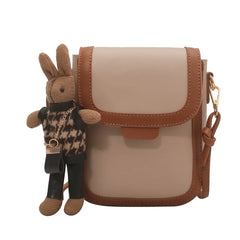 Retro Solid Buckle Flip Phone Messenger Bag Wallet Ladies Small Bags