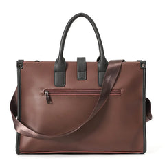 Men's Portable Briefcase Retro File Bag