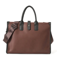 Men's Portable Briefcase Retro File Bag