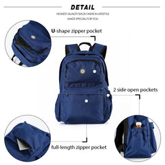 Waterproof Large Capacity Women Shoulder Bag, Soft Student School Bag