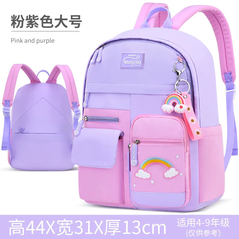 Rainbow Children School Bags for Girls Waterproof